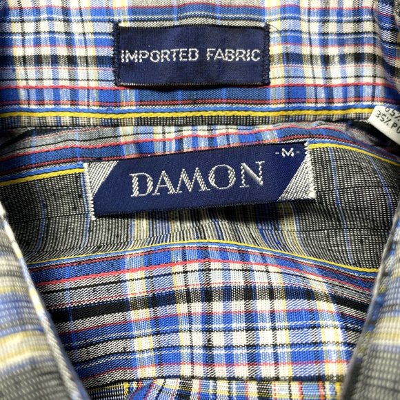 Vintage DAMON Deadstock Men's Long Sleeve Shirt DAMON Deadstock Men's Medium - Picture 3 of 5